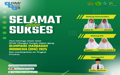 5 Siswa MTs Negeri 1 Bangka Tengah Lolos ke Tingkat Provinsi di Ajang Olimpiade Madrasah Indonesia