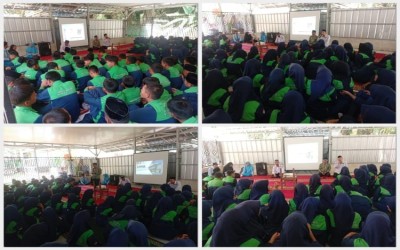 Siswa kelas 9 MTsN 1 Bangka Tengah mendapat sosialisasi dari MAN Insan Cendikia Bangka Tengah