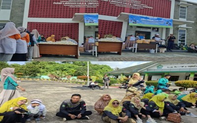 Ikuti Jalan Santai Kerukunan dalam Rangka HAB Kementerian Agama di kantor Kementerian Agama Kabupaten Bangka Tengah