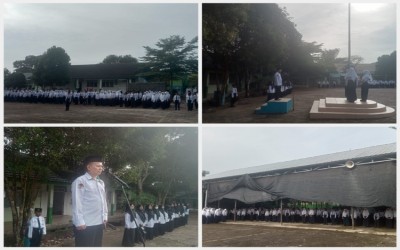 MTsN 1 Bangka Tengah Laksanakan Upacara di Awal Tahun Ajaran Semester Genap 2025/2026